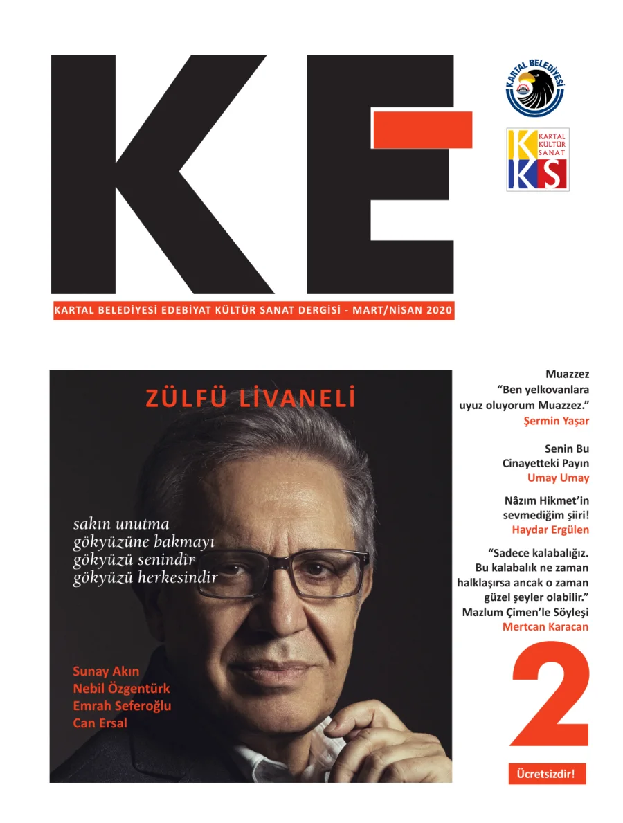 Kartal Belediyesi Edebiyat Kültür Sanat Dergisi Sayı 02 Mart Nisan kapak görseli