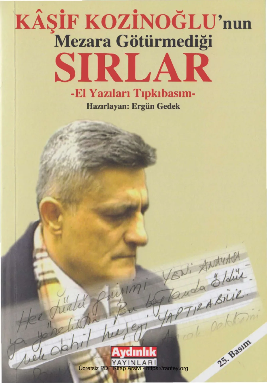 Kaşif Kozinoğlunun Mezara Götüremediği Sırları Aydınlık Yayınları kapak görseli