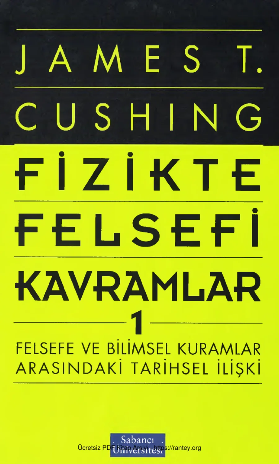 Kavramlar 1 James T Cushing kapak görseli