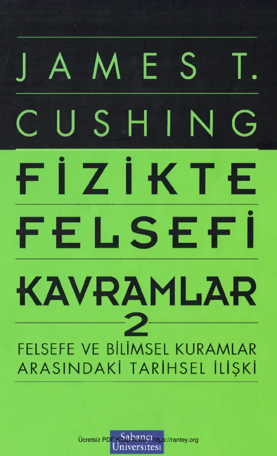 Kavramlar 2 James T Cushing kapak görseli