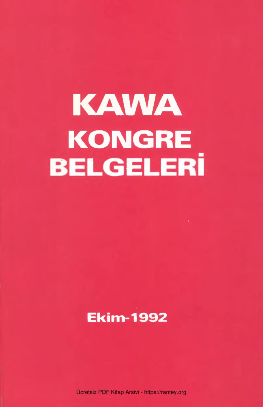 KAWA Kongre Belgeleri kapak görseli