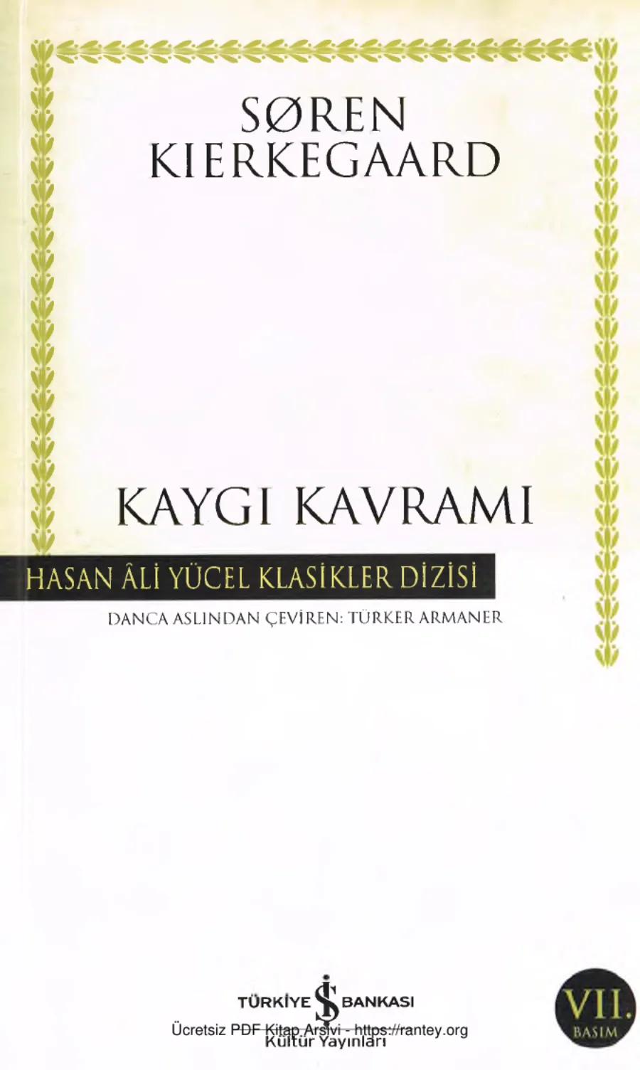 Kaygı Kavramı kapak görseli