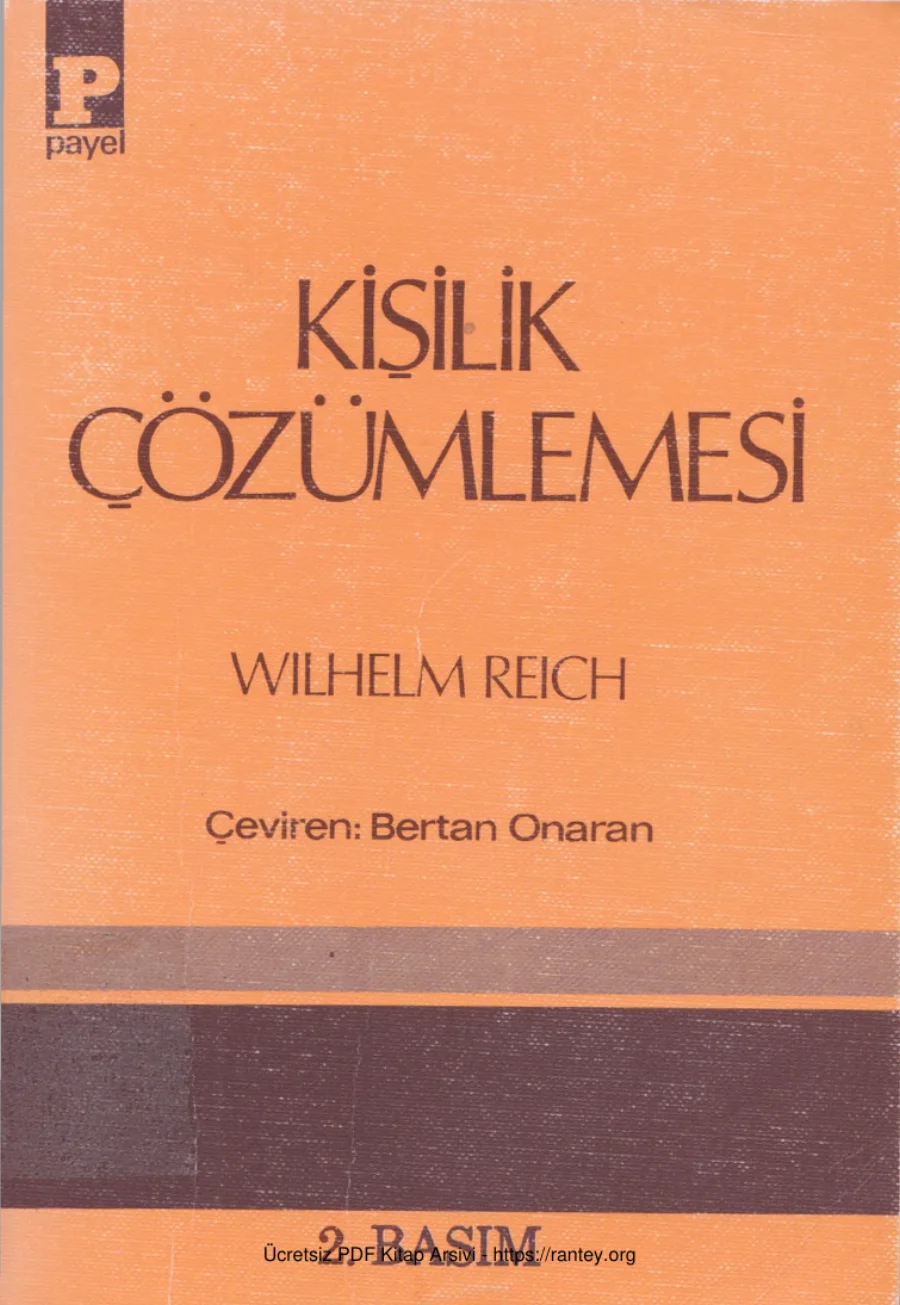 Kişilik Çözümlemesi kapak görseli