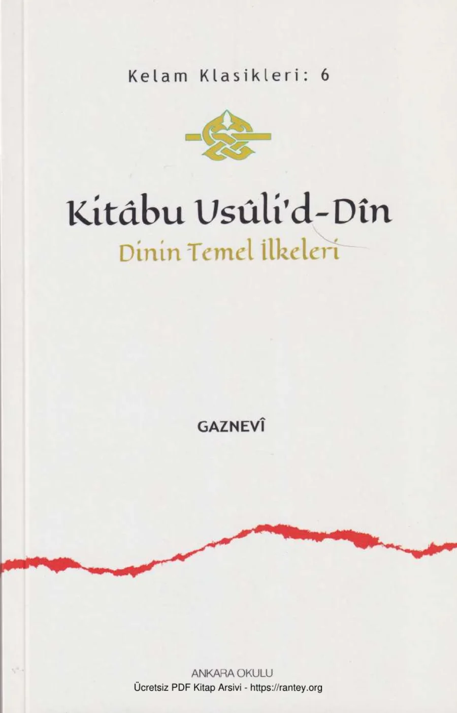 Kitâbü Usûli'd-Dîn kapak görseli