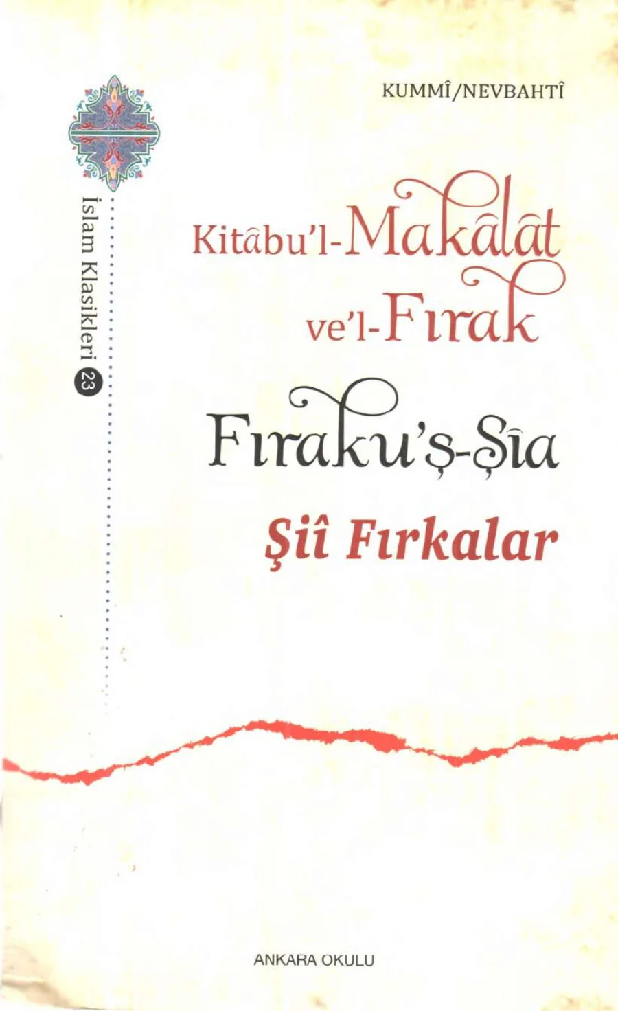 Kitabul Maklt vel Fırk Fırakuş Şia kapak görseli