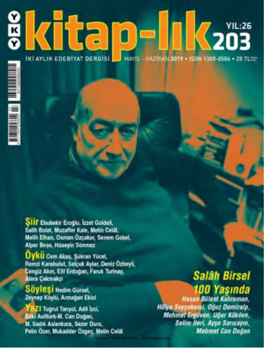 Kitap lık Sayı 203 Mayıs Haziran 2019 kapak görseli