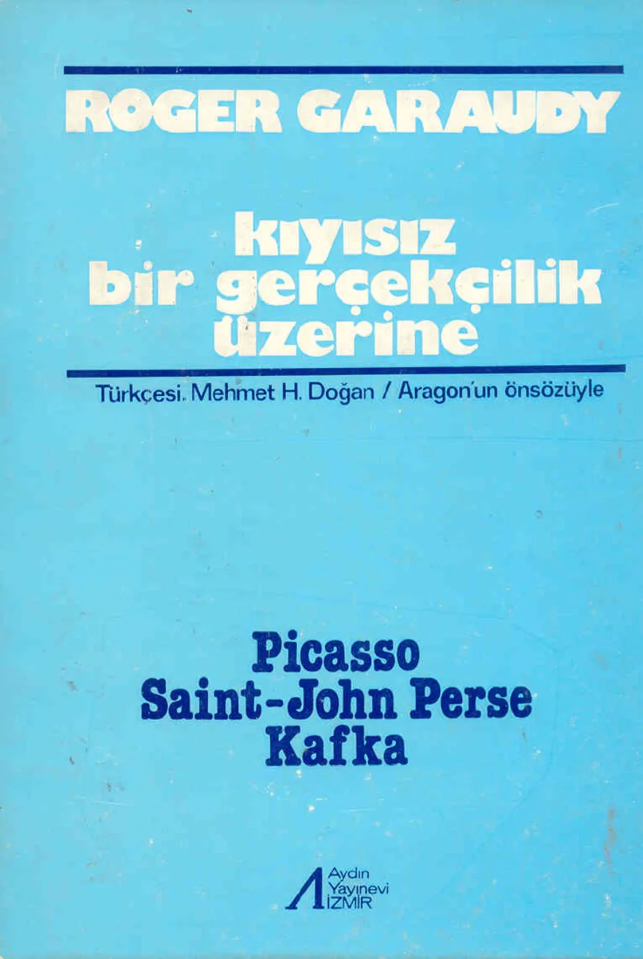 Kıyısız Bir Gerçekçilik Üzerine Aydın Yayınevi kapak görseli