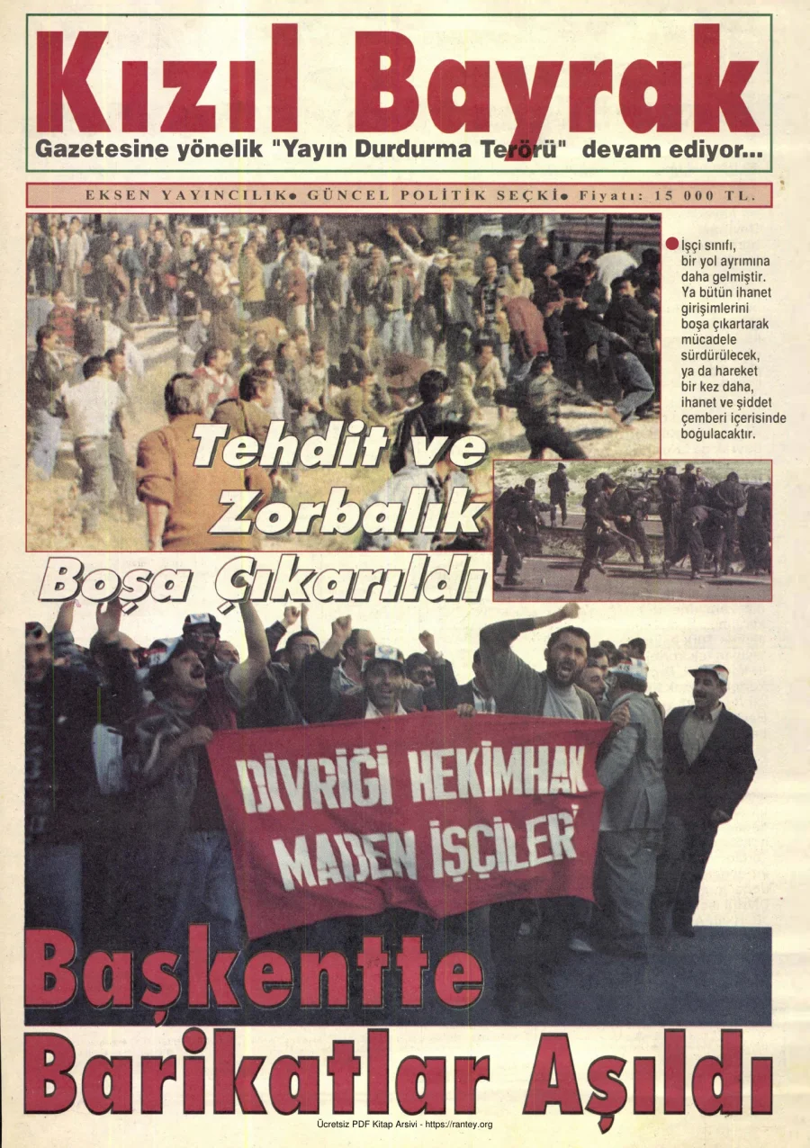 Kızılbayrak Yıl 1995 Sayı 32 28 Ekim kapak görseli