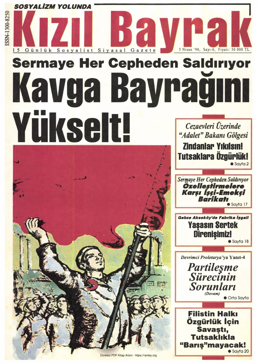Kızılbayrak Yıl 1996 Sayı 04 5 Nisan kapak görseli