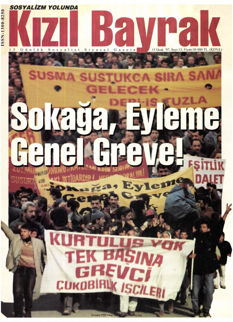 Kızılbayrak Yıl 1997 Sayı 01 15 Ocak kapak görseli
