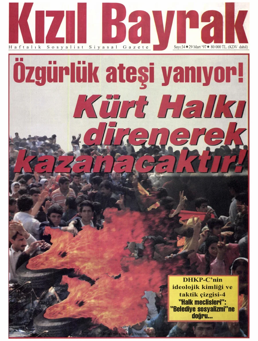 Kızılbayrak Yıl 1997 Sayı 04 29 Mart kapak görseli