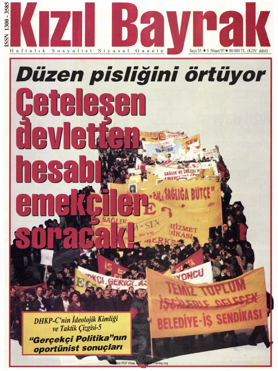 Kızılbayrak Yıl 1997 Sayı 05 5 Nisan kapak görseli