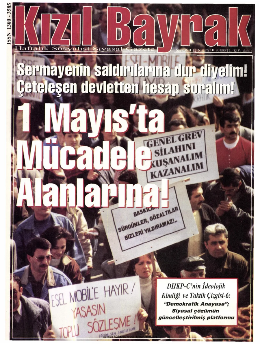 Kızılbayrak Yıl 1997 Sayı 06 12 Nisan kapak görseli