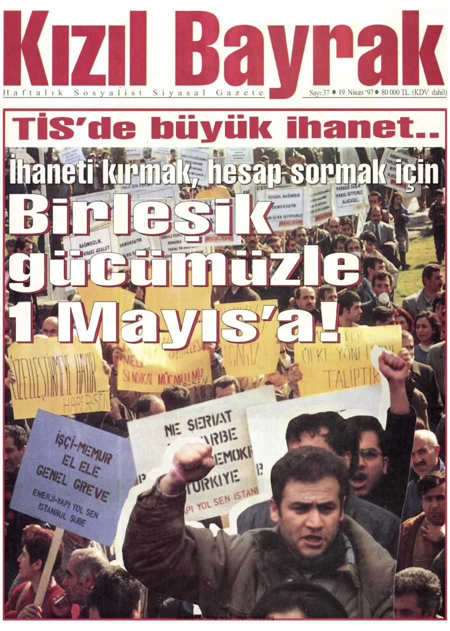 Kızılbayrak Yıl 1997 Sayı 07 19 Nisan kapak görseli