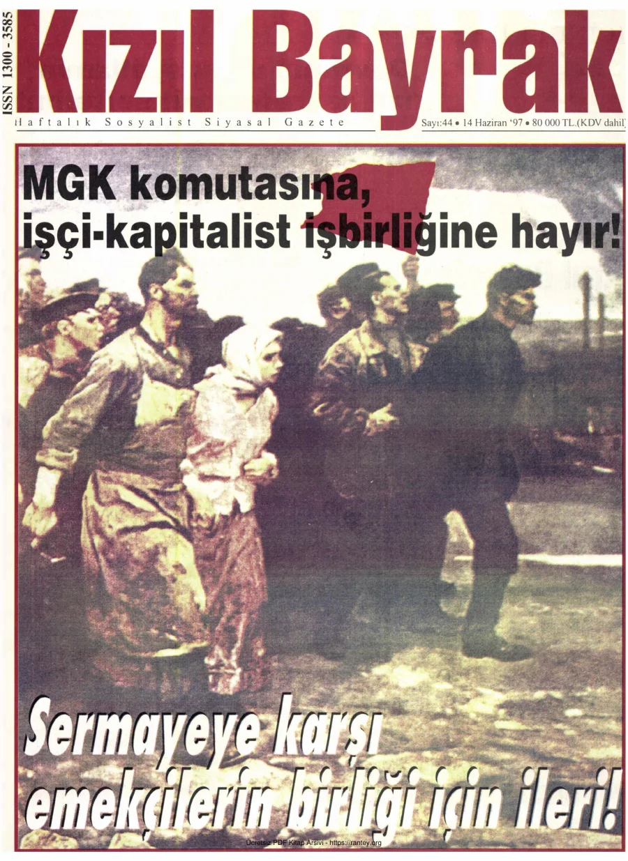 Kızılbayrak Yıl 1997 Sayı 14 14 Haziran kapak görseli