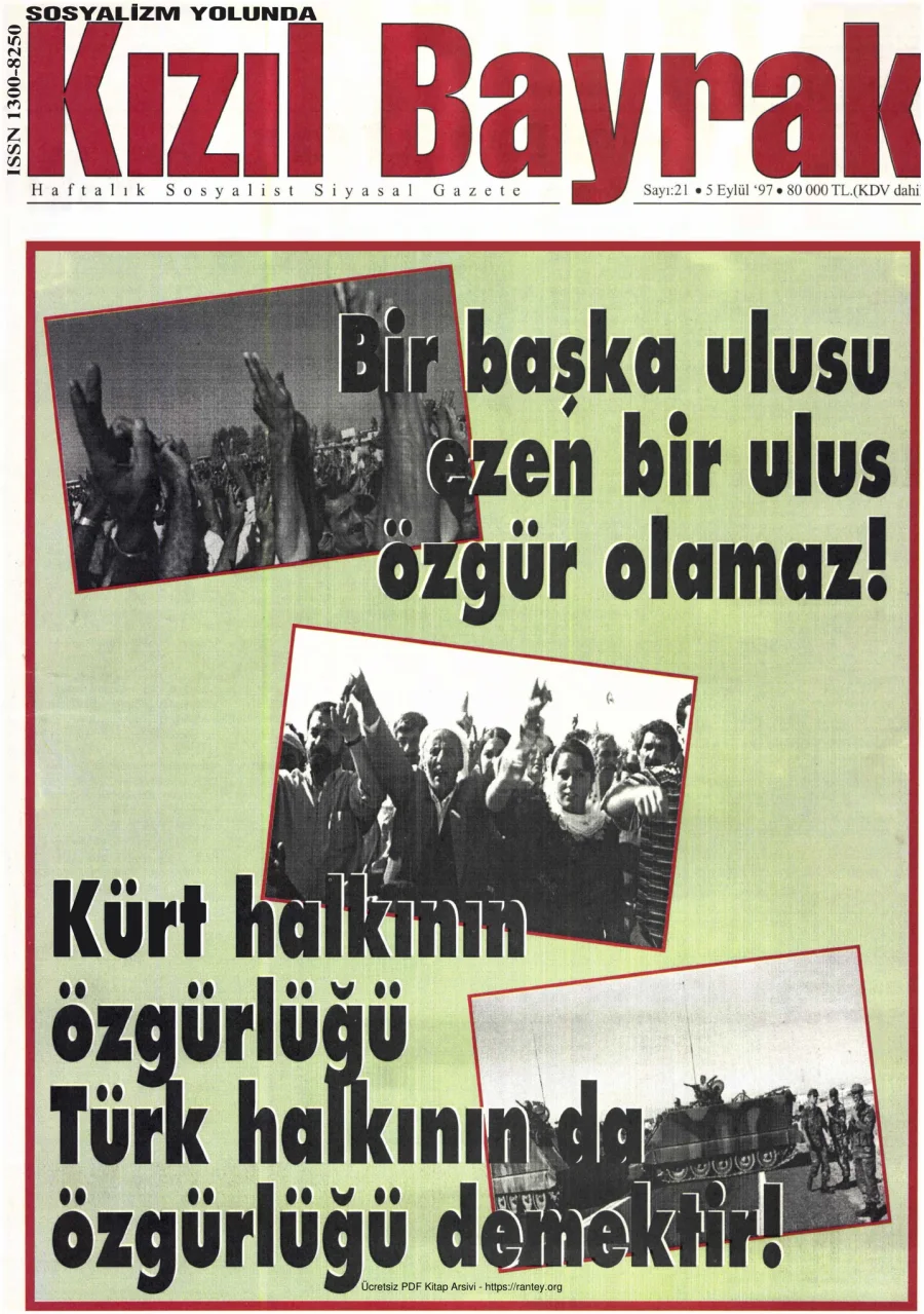Kızılbayrak Yıl 1997 Sayı 25 5 Eylül kapak görseli
