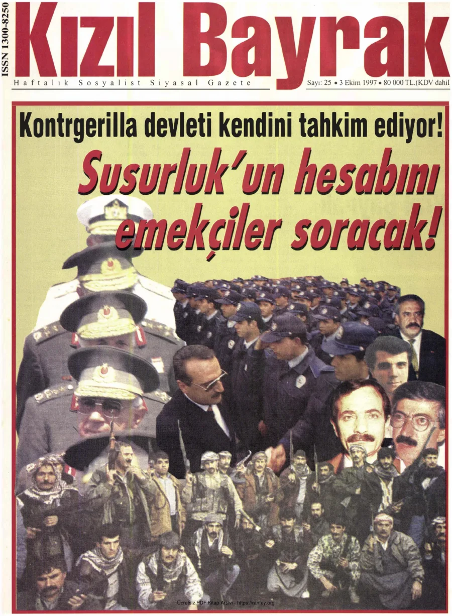 Kızılbayrak Yıl 1997 Sayı 29 3 Ekim kapak görseli