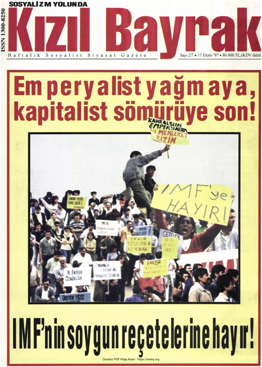Kızılbayrak Yıl 1997 Sayı 31 17 Ekim kapak görseli