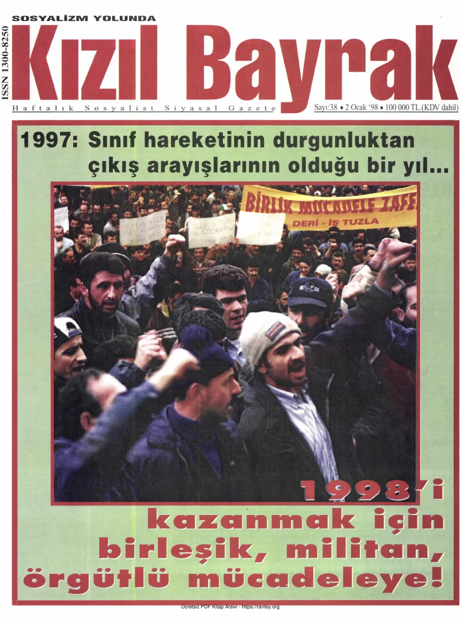 Kızılbayrak Yıl 1998 Sayı 01 2 Ocak kapak görseli