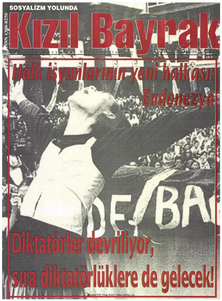 Kızılbayrak Yıl 1998 Sayı 18 23 Mayıs kapak görseli