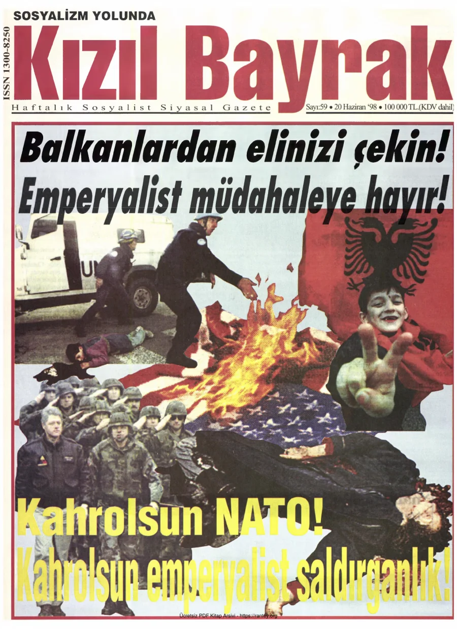 Kızılbayrak Yıl 1998 Sayı 22 20 Haziran kapak görseli