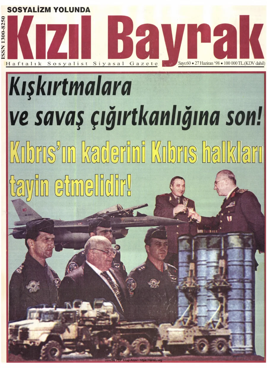 Kızılbayrak Yıl 1998 Sayı 23 27 Haziran kapak görseli