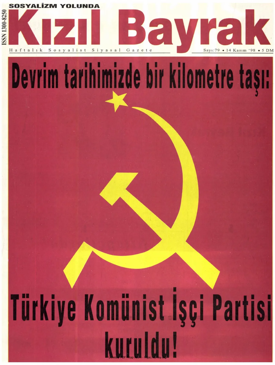 Kızılbayrak Yıl 1998 Sayı 42 14 Kasım kapak görseli