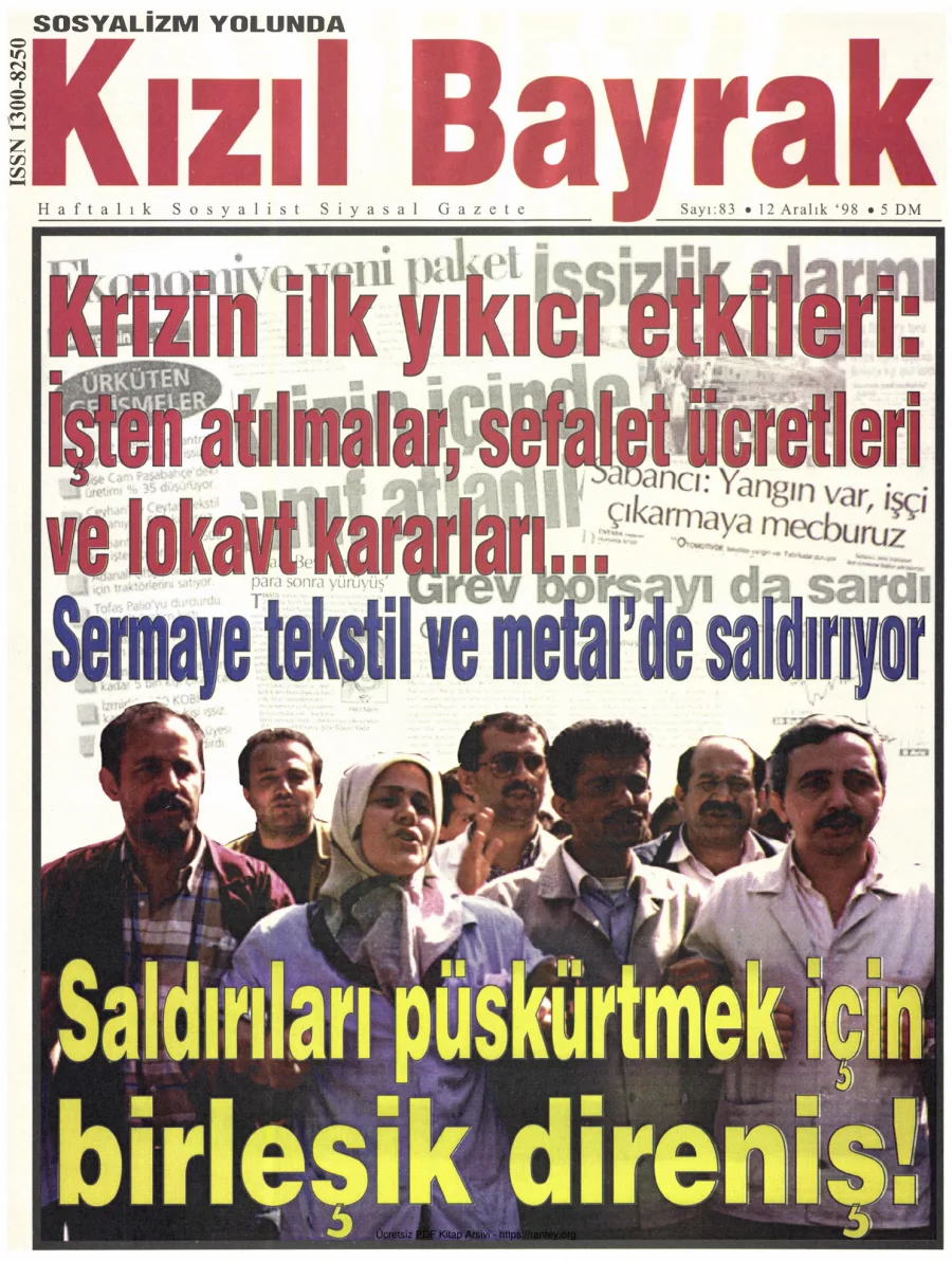 Kızılbayrak Yıl 1998 Sayı 46 12 Aralık kapak görseli