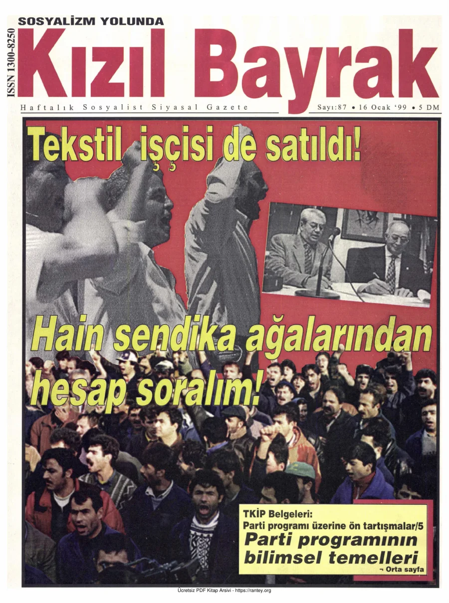 Kızılbayrak Yıl 1999 Sayı 02 16 Ocak kapak görseli