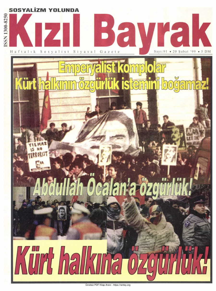 Kızılbayrak Yıl 1999 Sayı 06 20 Şubat kapak görseli