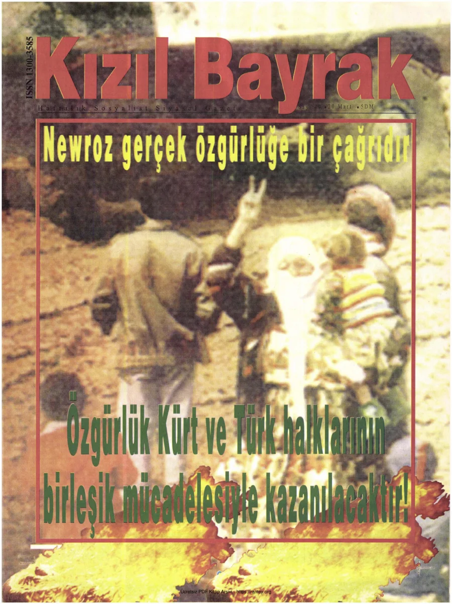 Kızılbayrak Yıl 1999 Sayı 10 20 Mart kapak görseli