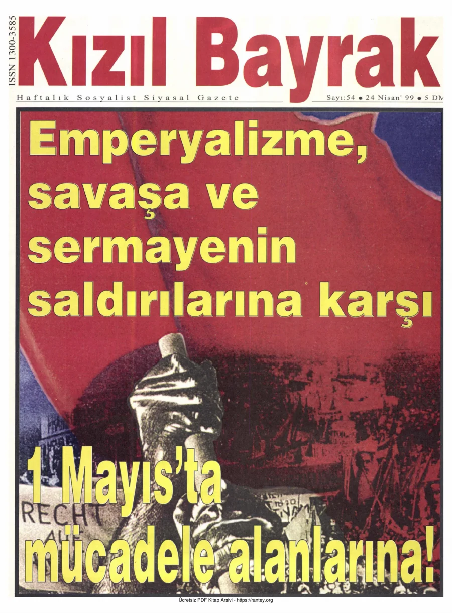 Kızılbayrak Yıl 1999 Sayı 15 24 Nisan kapak görseli