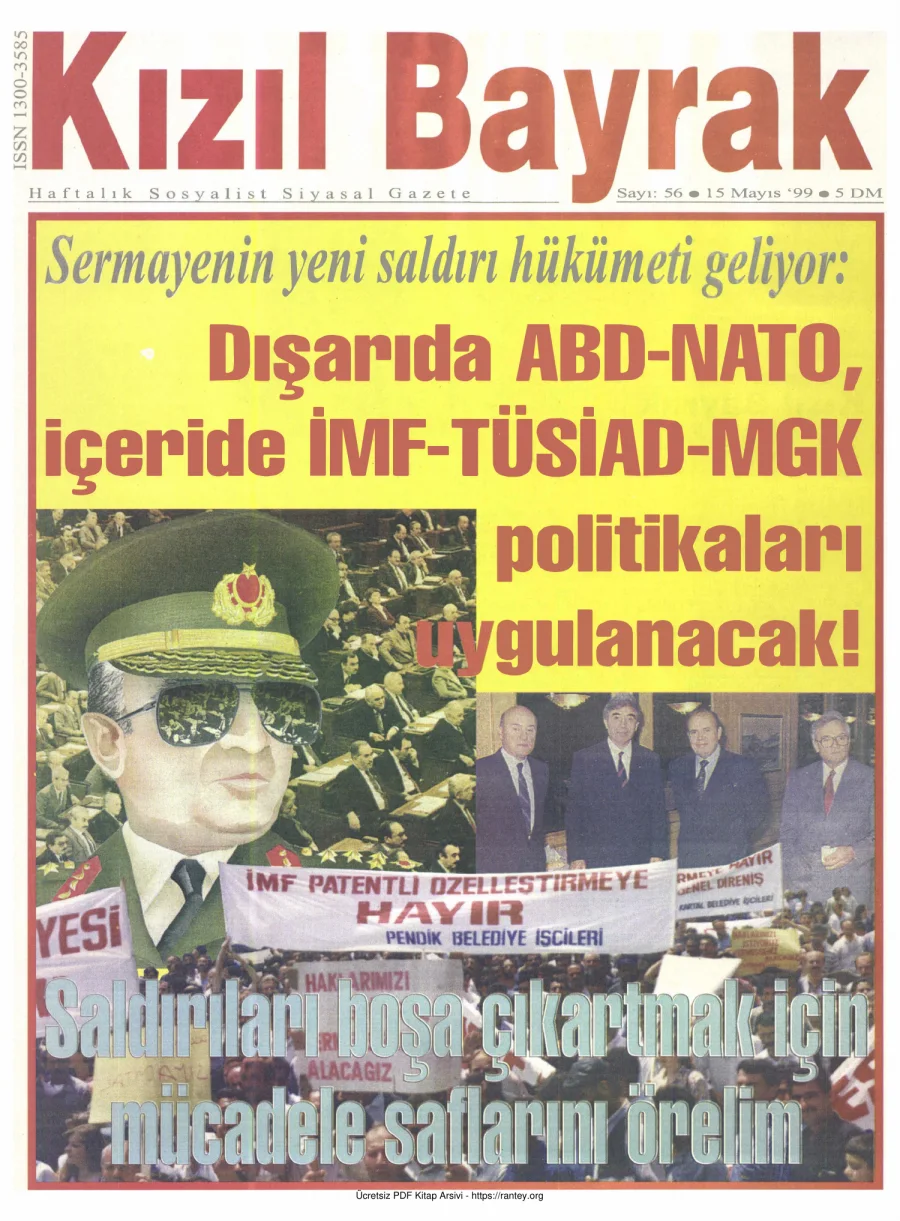 Kızılbayrak Yıl 1999 Sayı 17 15 Mayıs kapak görseli