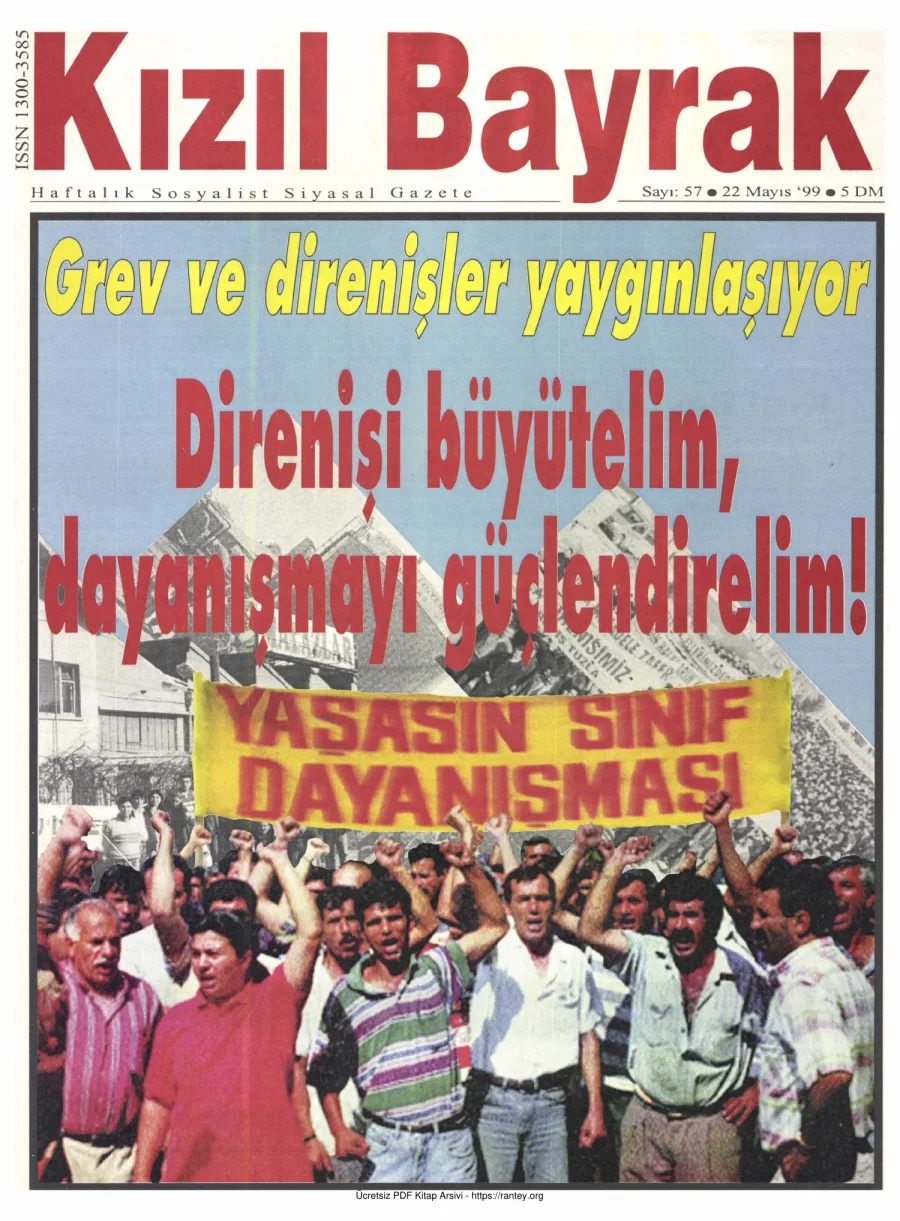Kızılbayrak Yıl 1999 Sayı 18 22 Mayıs kapak görseli
