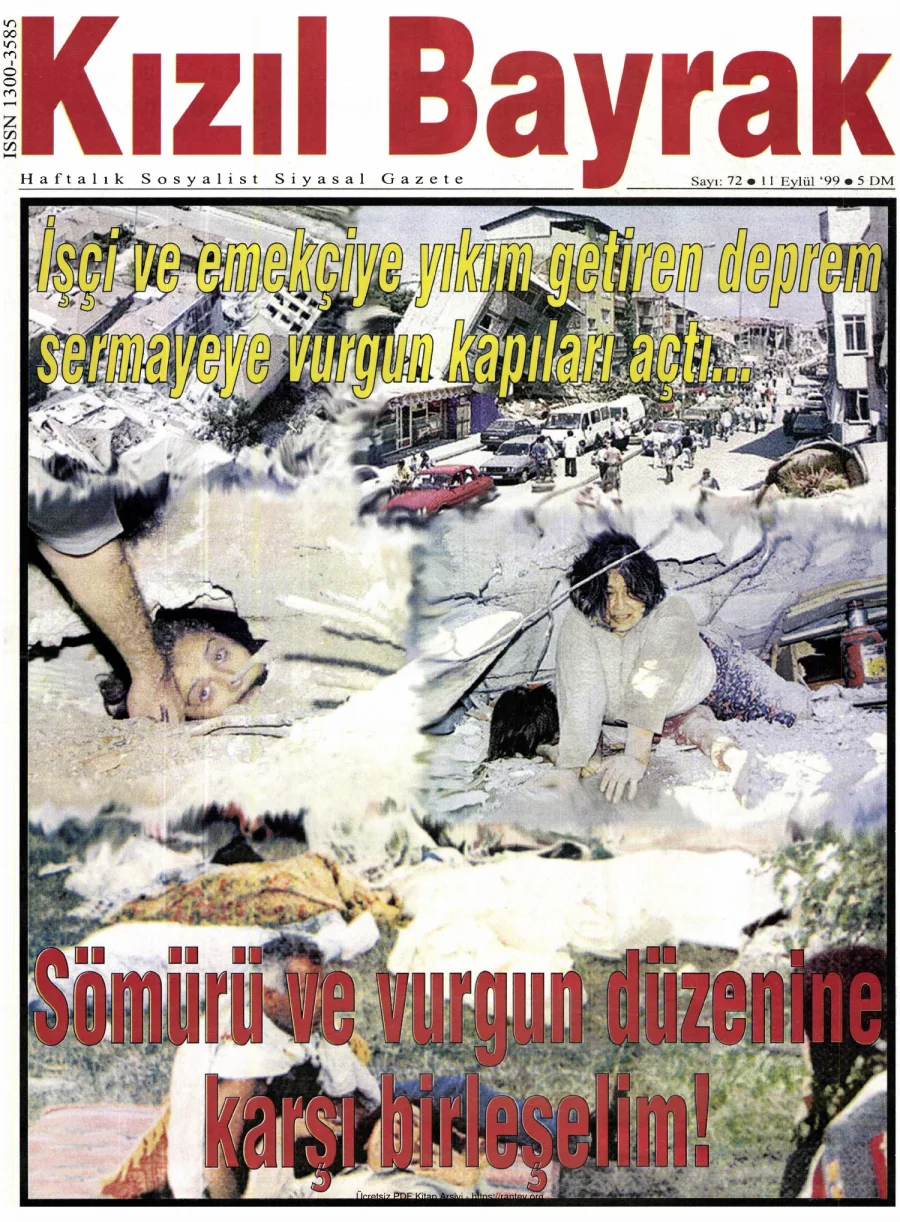 Kızılbayrak Yıl 1999 Sayı 34 11 Eylül kapak görseli
