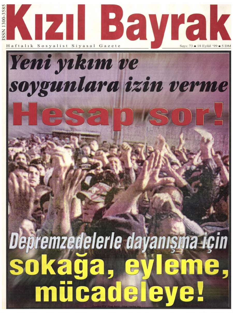 Kızılbayrak Yıl 1999 Sayı 35 18 Eylül kapak görseli