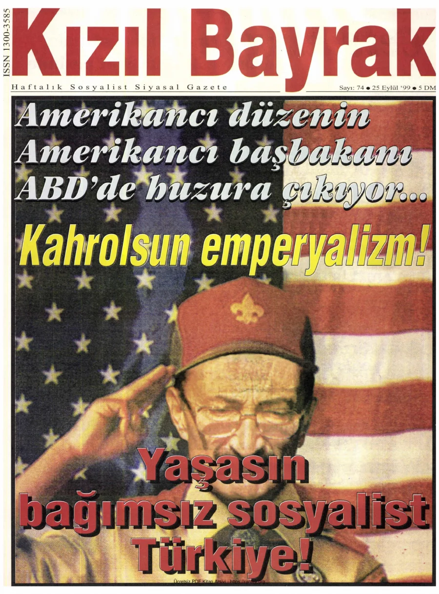 Kızılbayrak Yıl 1999 Sayı 36 25 Eylül kapak görseli