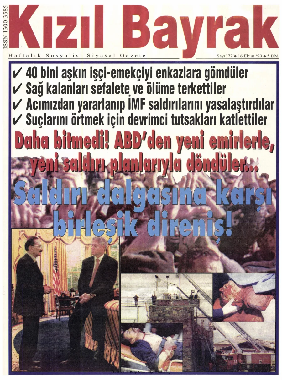 Kızılbayrak Yıl 1999 Sayı 39 16 Ekim kapak görseli