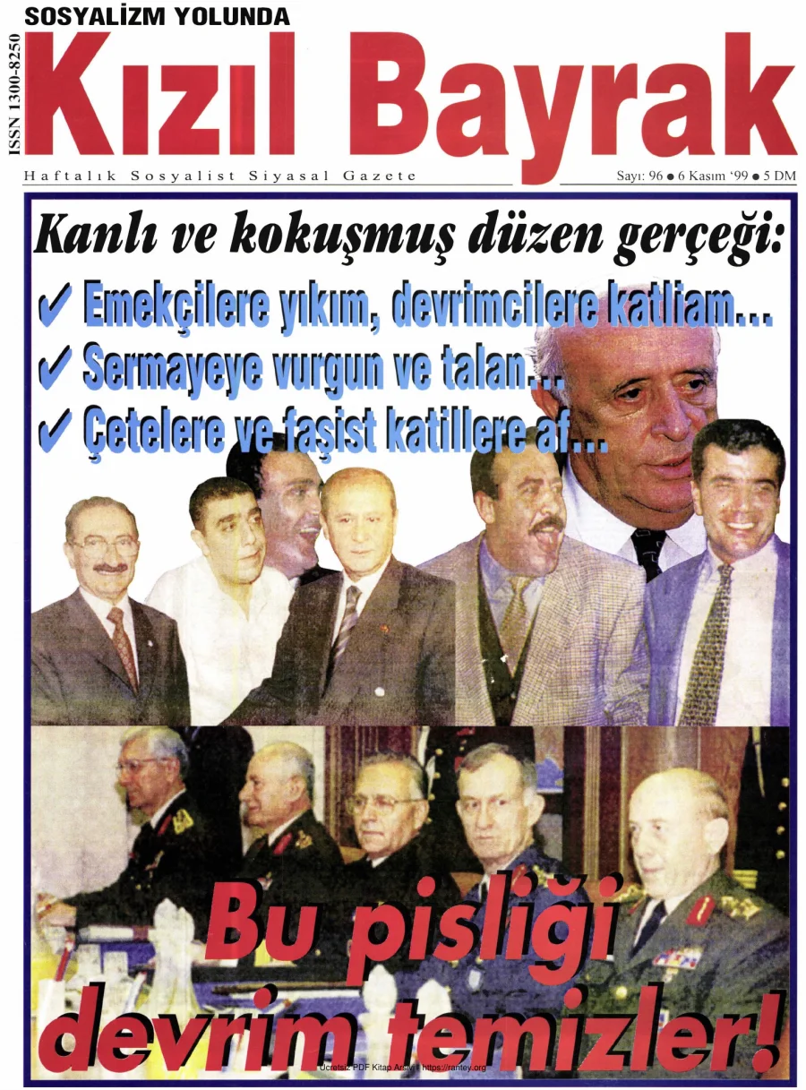 Kızılbayrak Yıl 1999 Sayı 42 6 Kasım kapak görseli