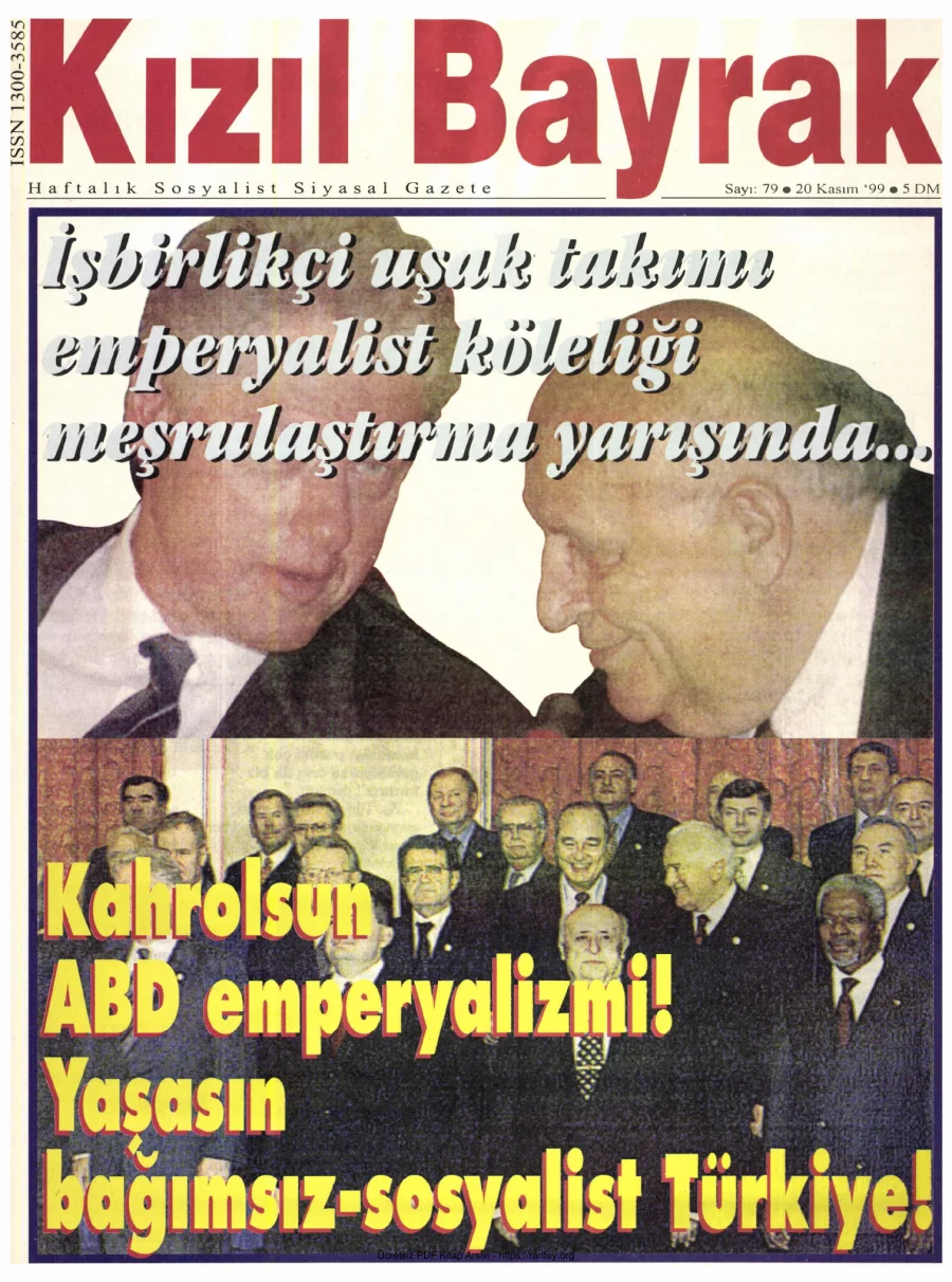 Kızılbayrak Yıl 1999 Sayı 44 20 Kasım kapak görseli