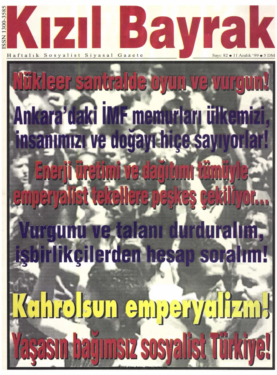 Kızılbayrak Yıl 1999 Sayı 47 11 Aralık kapak görseli