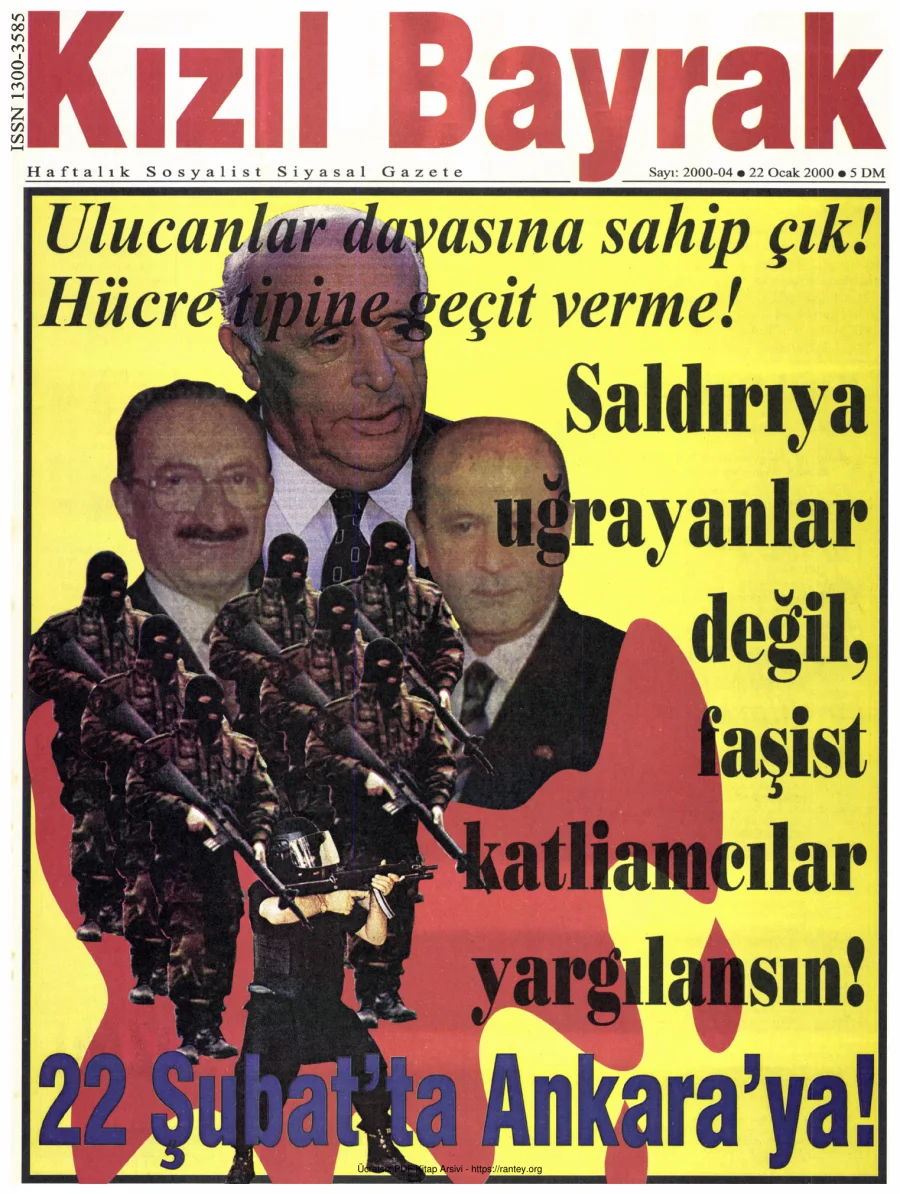 Kızılbayrak Yıl 2000 Sayı 04 22 Ocak kapak görseli