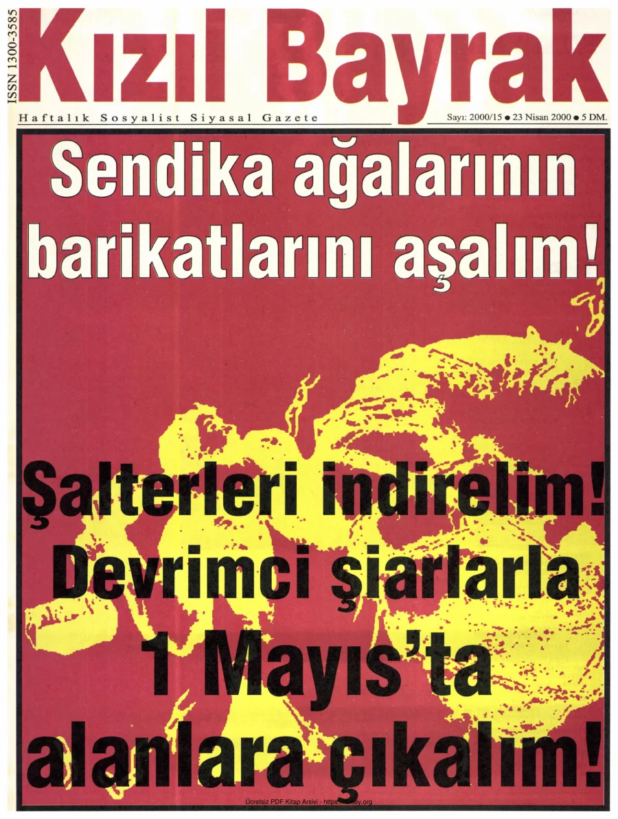 Kızılbayrak Yıl 2000 Sayı 15 23 Nisan kapak görseli