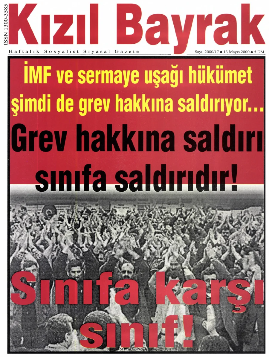 Kızılbayrak Yıl 2000 Sayı 17 13 Mayıs kapak görseli