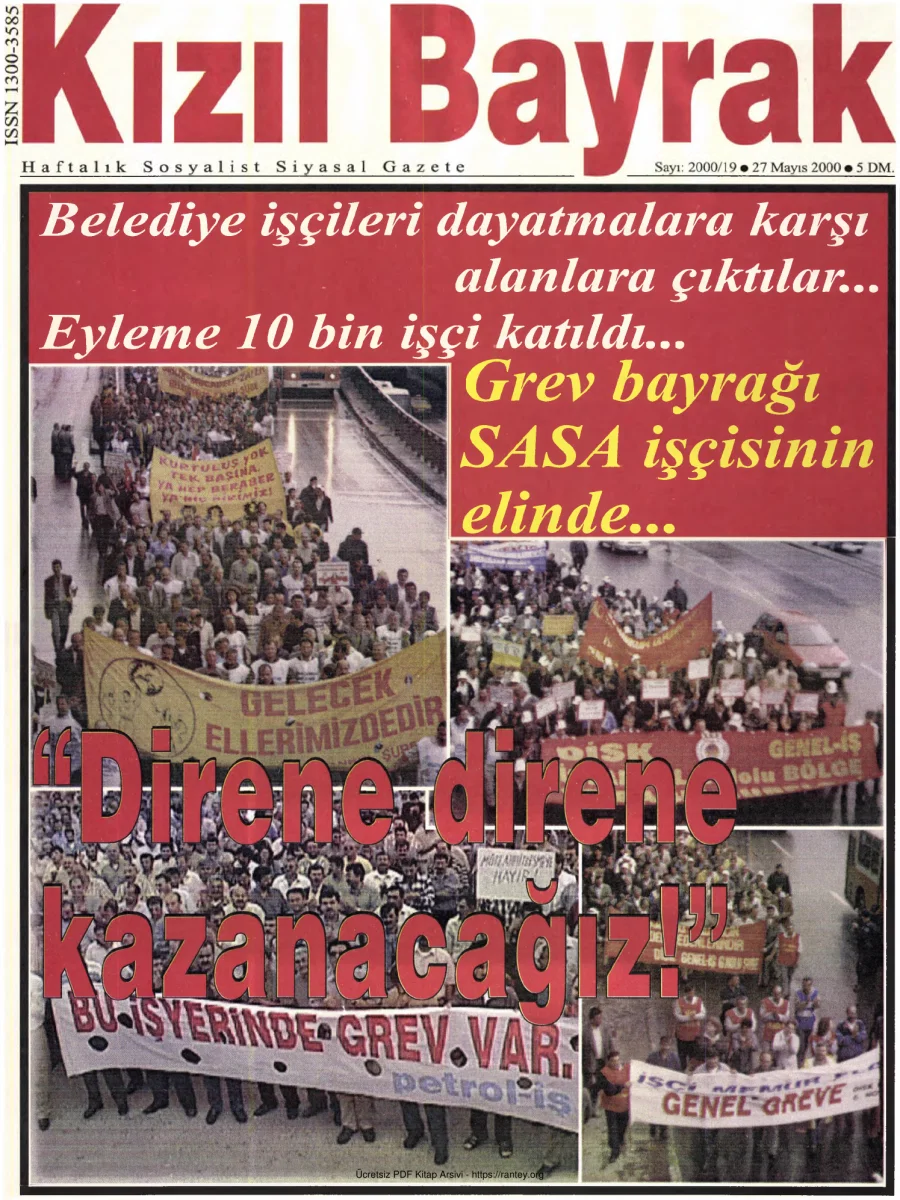 Kızılbayrak Yıl 2000 Sayı 19 27 Mayıs kapak görseli