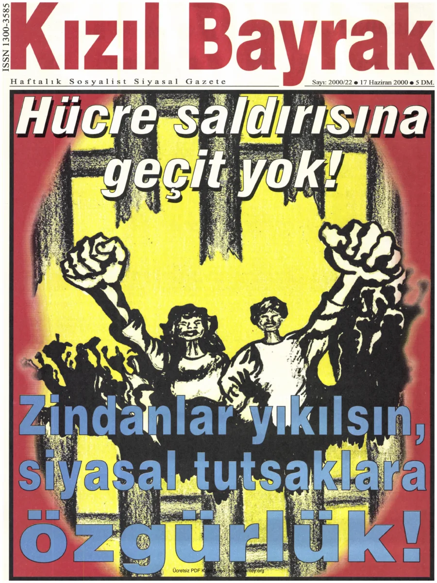 Kızılbayrak Yıl 2000 Sayı 22 17 Haziran kapak görseli