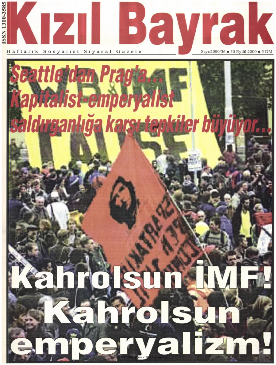 Kızılbayrak Yıl 2000 Sayı 36 30 Eylül kapak görseli