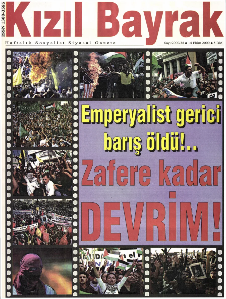 Kızılbayrak Yıl 2000 Sayı 38 14 Ekim kapak görseli