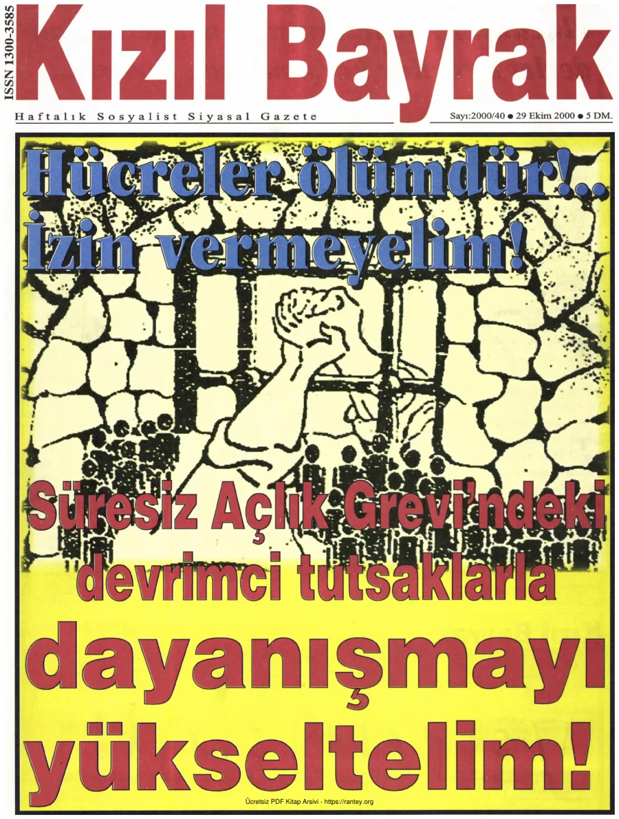 Kızılbayrak Yıl 2000 Sayı 40 29 Ekim kapak görseli