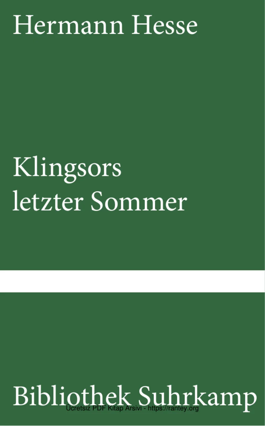 Klingsors letzter Sommer kapak görseli